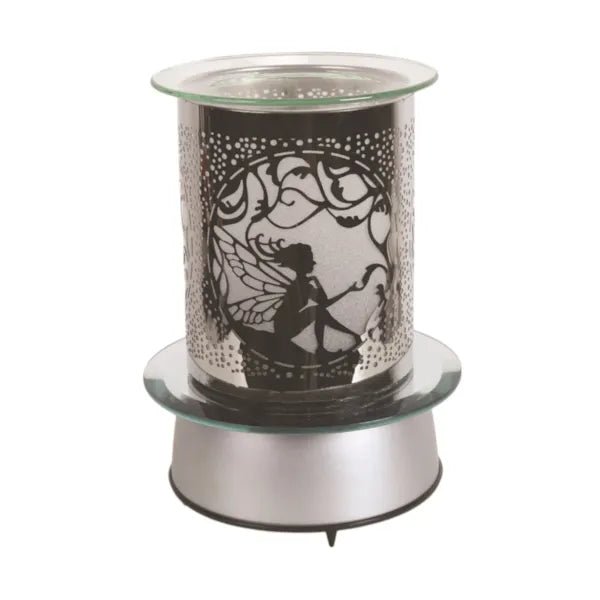 Fairy carousel electric wax melt burner with rotating silhouette

