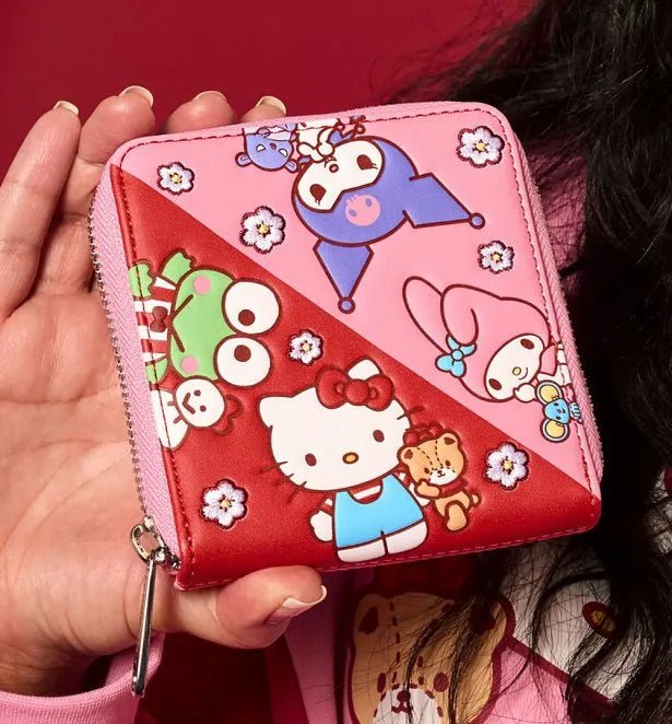 Sanrio Hello Kitty And Friends Colour Block Zip Around Wallet - Something Different Gift Shop