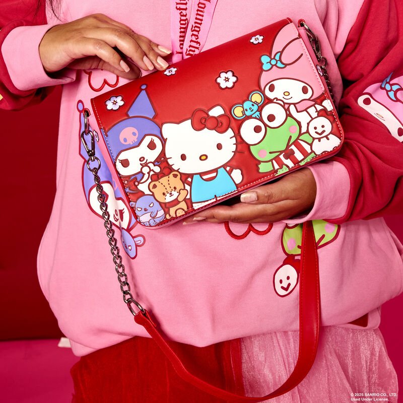 Sanrio Hello Kitty & Friends Color Block Crossbody Bag - Something Different Gift Shop