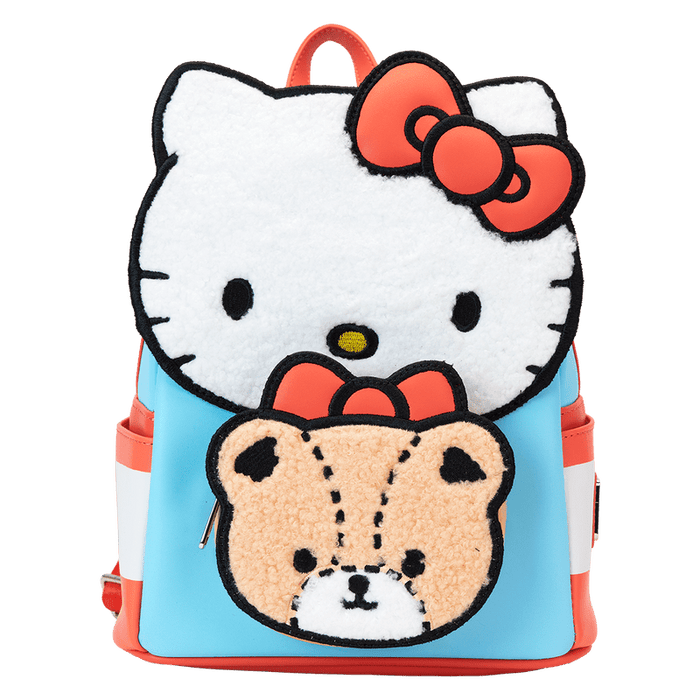 Sanrio Hello Kitty & Tiny Chum Bear Sherpa Mini Backpack - Something Different Gift Shop