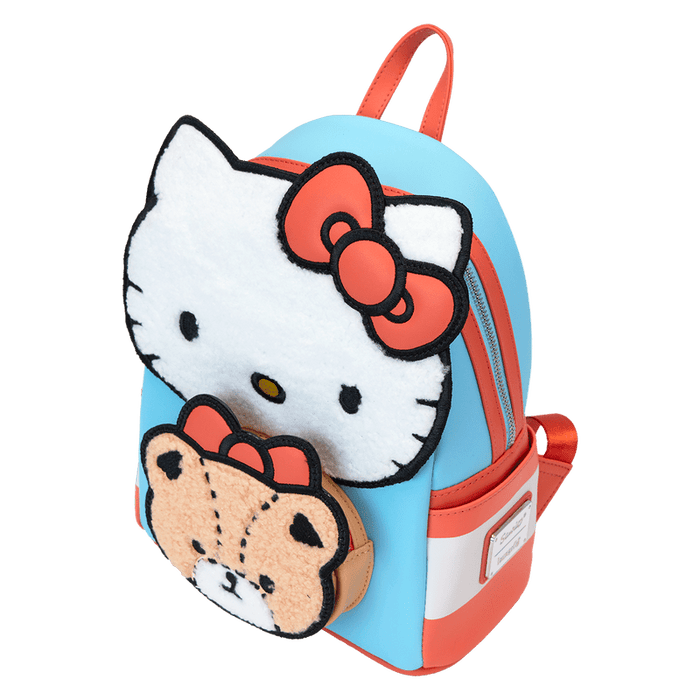Sanrio Hello Kitty & Tiny Chum Bear Sherpa Mini Backpack - Something Different Gift Shop