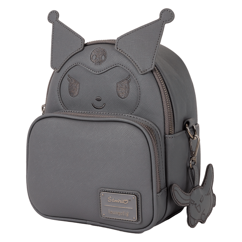 Sanrio Kuromi Monochrome Cosplay Convertible Mini Backpack & Crossbody Bag - Something Different Gift Shop