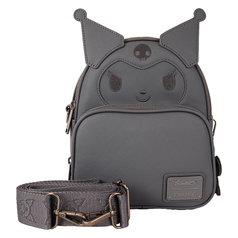 Sanrio Kuromi Monochrome Cosplay Convertible Mini Backpack & Crossbody Bag - Something Different Gift Shop