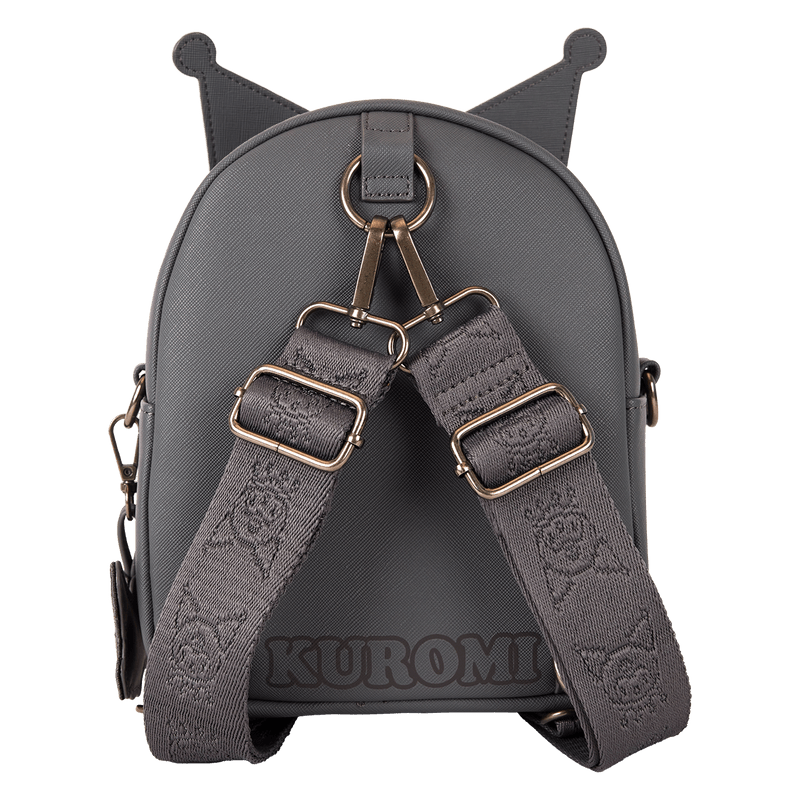 Sanrio Kuromi Monochrome Cosplay Convertible Mini Backpack & Crossbody Bag - Something Different Gift Shop