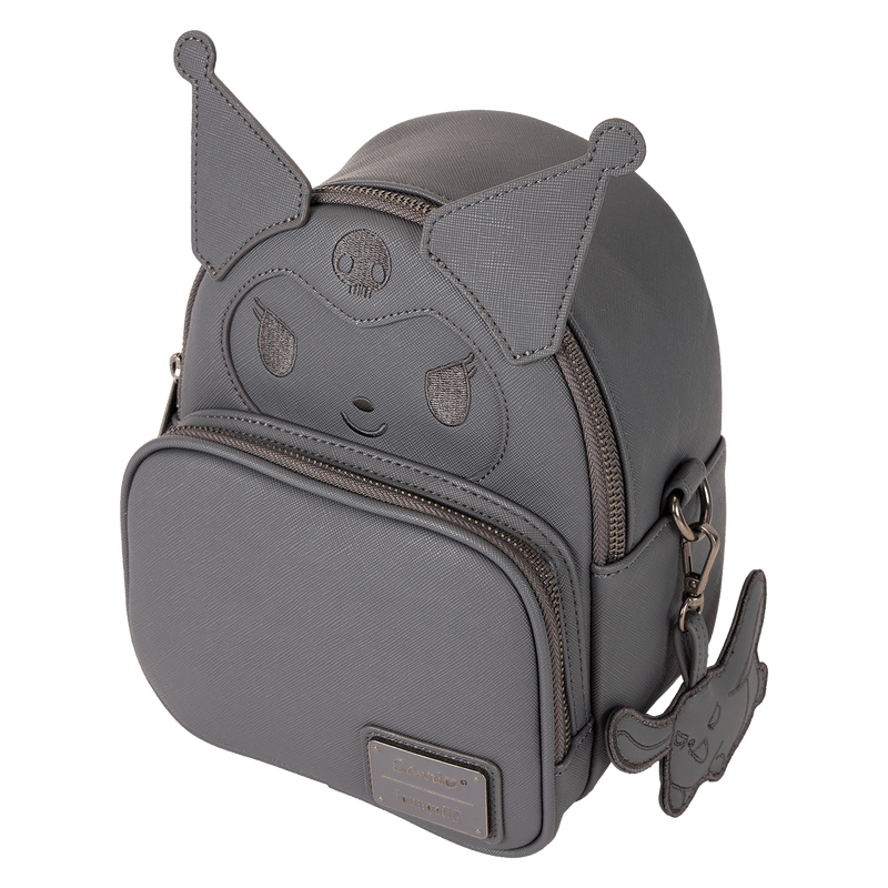 Sanrio Kuromi Monochrome Cosplay Convertible Mini Backpack & Crossbody Bag - Something Different Gift Shop