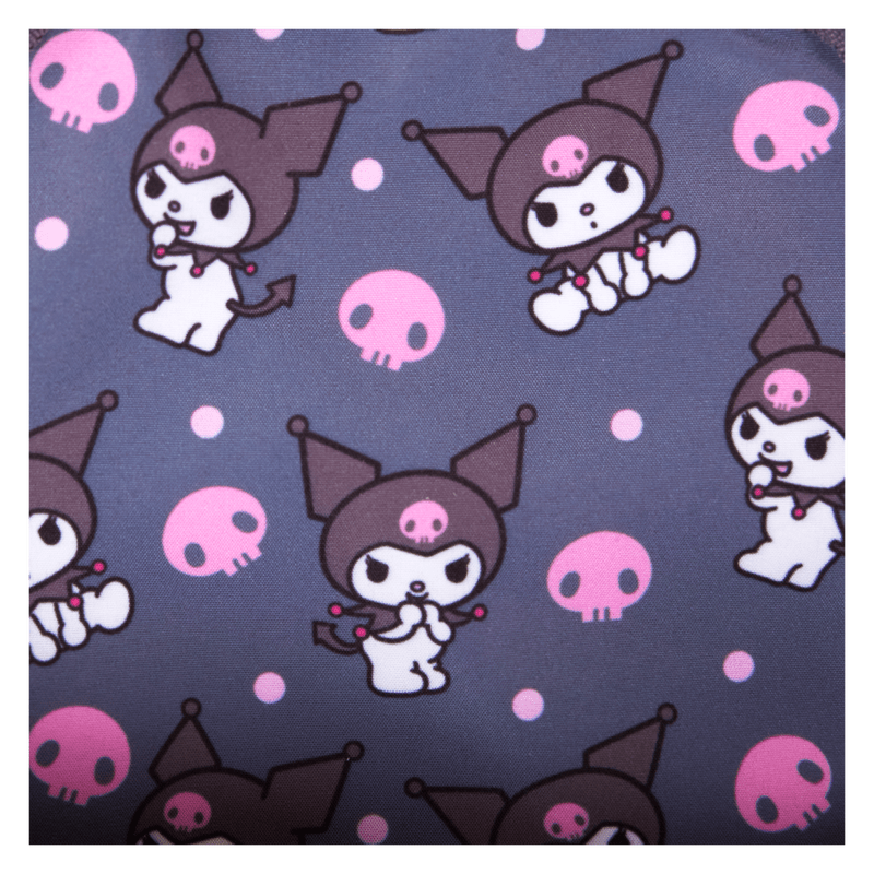 Sanrio Kuromi Monochrome Cosplay Convertible Mini Backpack & Crossbody Bag - Something Different Gift Shop