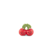 Sass and Belle cherry pocket token featuring two smiling red cherries with green leaf detail