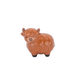 Sass & Belle Highland Cow pocket token dolomite figure in orange-brown on a white background