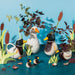 Mallard Duck salt and pepper shakers styled with matching duck ceramics, Sass & Belle