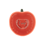 Sass and Belle tomato measuring cup showing the 1 cup measurement inside the orange stoneware tomato design