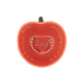 Sass and Belle tomato measuring cup showing the 1 cup measurement inside the orange stoneware tomato design