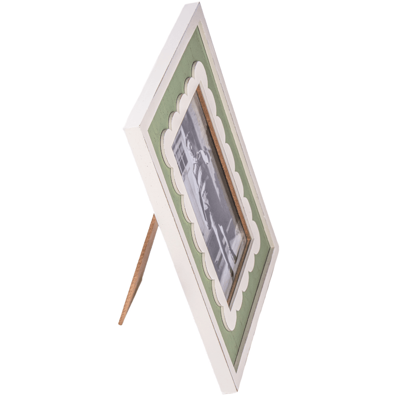 Sass & Belle Green Scalloped Edge Photo Frame - Something Different Gift Shop