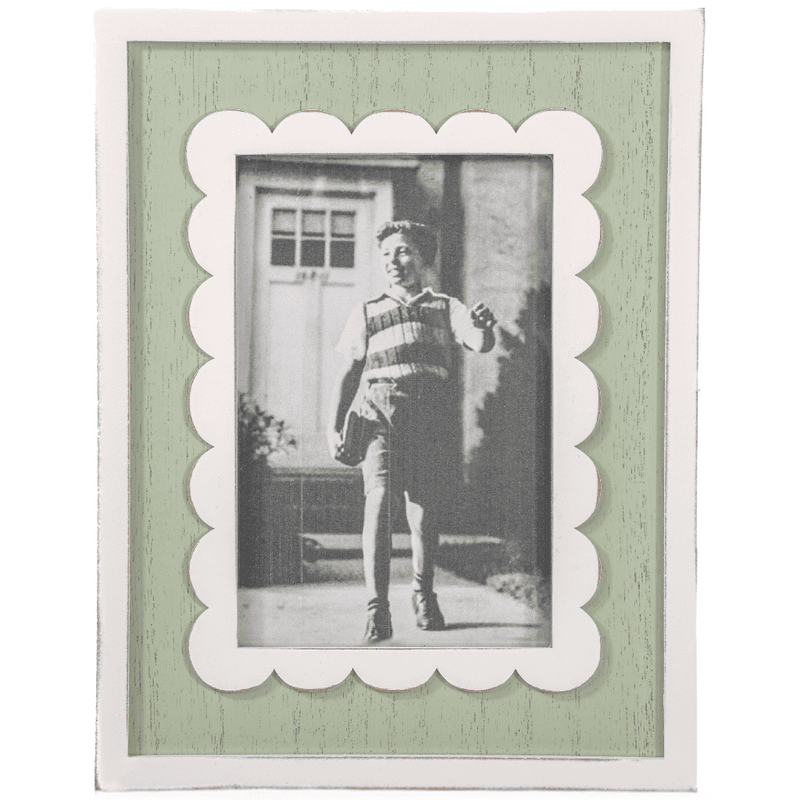 Sass & Belle Green Scalloped Edge Photo Frame - Something Different Gift Shop