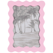 Sass & Belle Pink Wavy Edge Photo Frame - Something Different Gift Shop