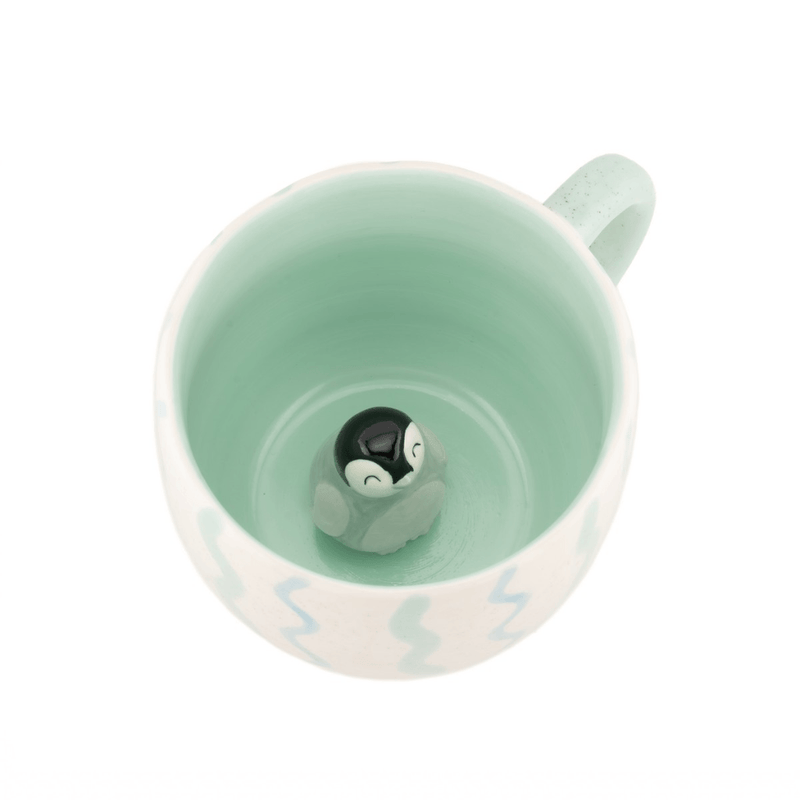 Sass & Belle Surprise Penguin Mug with hidden penguin inside