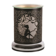 Satin Black Fairy Touch Wax Melt Burner - Something Different Gift Shop