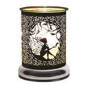 Satin Black Fairy Touch Wax Melt Burner - Something Different Gift Shop