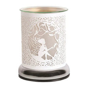 Satin White Fairy Touch Wax Melt Burner - Something Different Gift Shop