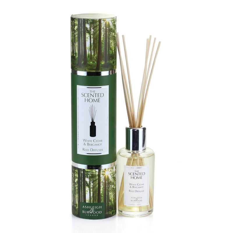 Scented Home Reed Diffuser - White Cedar & Bergamot - Something Different Gift Shop