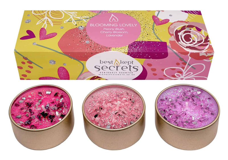 Seriously Scented Candles Three Lites - Blooming Lovely - Something Different Gift Shop