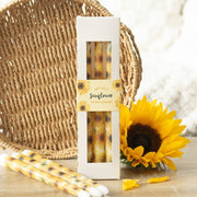 Set of 3 Sunflower Taper Candles - Something Different Gift Shop