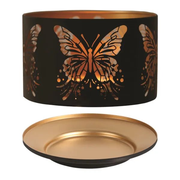 Shade and Tray Metal Silhouette - Black Butterfly - Something Different Gift Shop