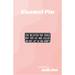 Black enamel pin with the quote She believed she could but her cat was asleep on her lap so she didn’t