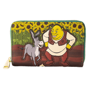 Shrek & Donkey Sunflower Field Zip Around Wallet - Something Different Gift Shop