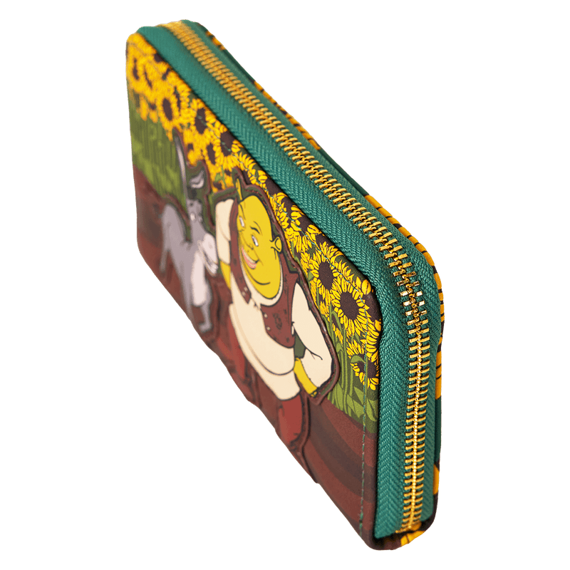 Shrek & Donkey Sunflower Field Zip Around Wallet - Something Different Gift Shop