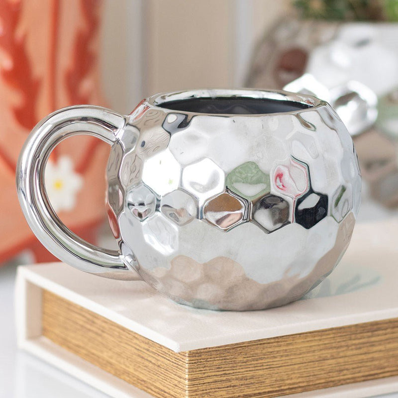 Silver Disco Ball Mug - Something Different Gift Shop