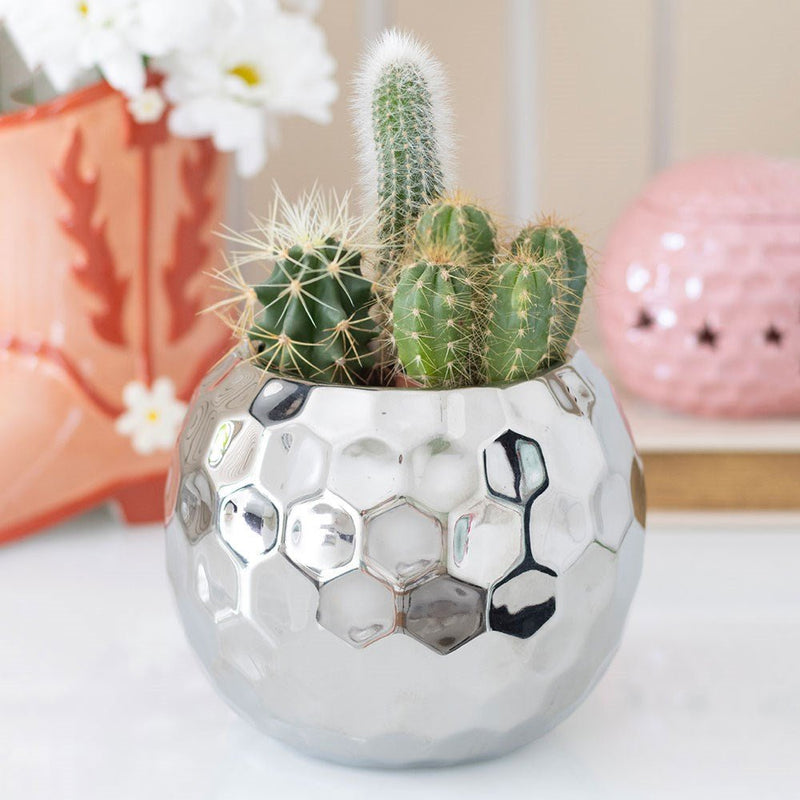 Silver Disco Ball Vase - Something Different Gift Shop