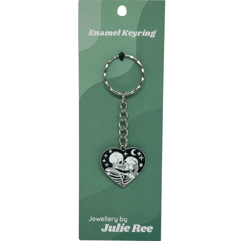 Skeleton Love Keyring – Jewellery By Julie Ree - Something Different Gift Shop