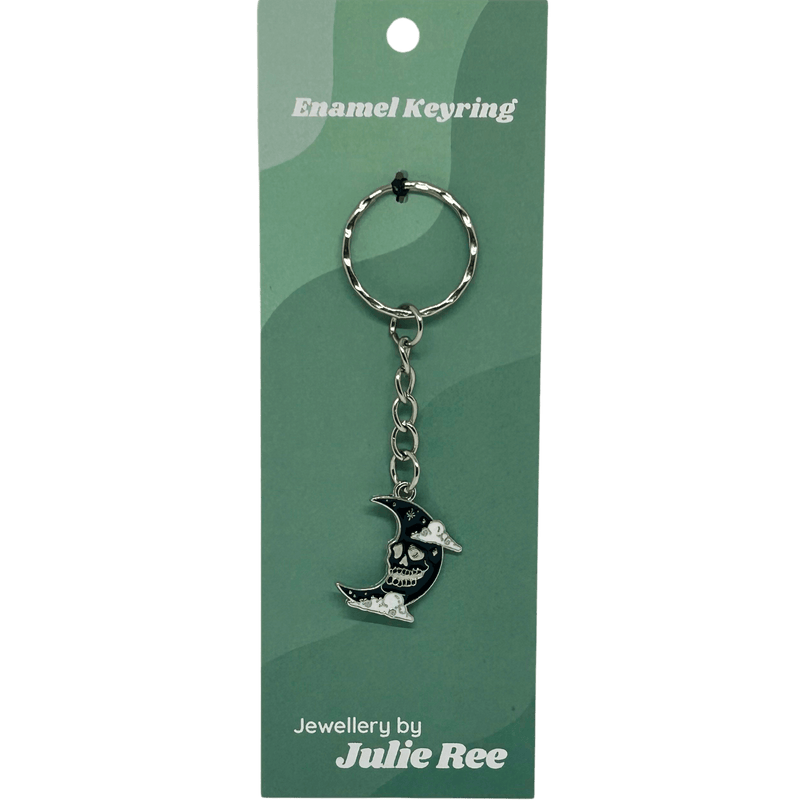 Skull Moon Keyring – Jewellery By Julie Ree - Something Different Gift Shop