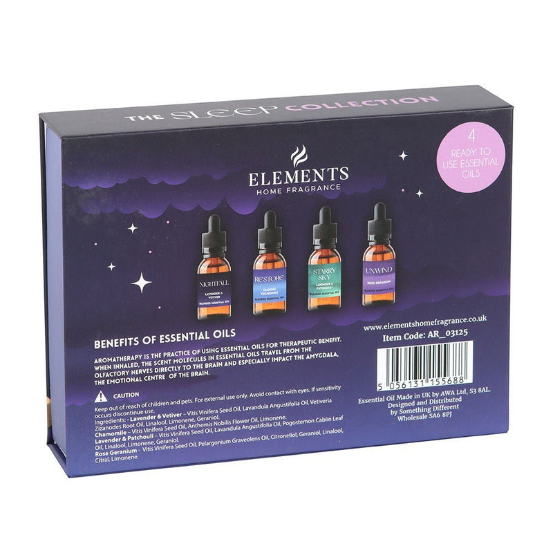Sleep Essential Oils Gift Set – 4 Relaxing Blends - Something Different Gift Shop