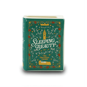Sleeping Beauty ceramic book vase front view