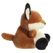 Side profile of Palm Pals Sly Fox plush with pointed muzzle and bushy tail
