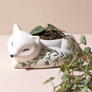 Lisa Angel Small Ceramic Sleeping Fox Planter – Something Different Gift Shop