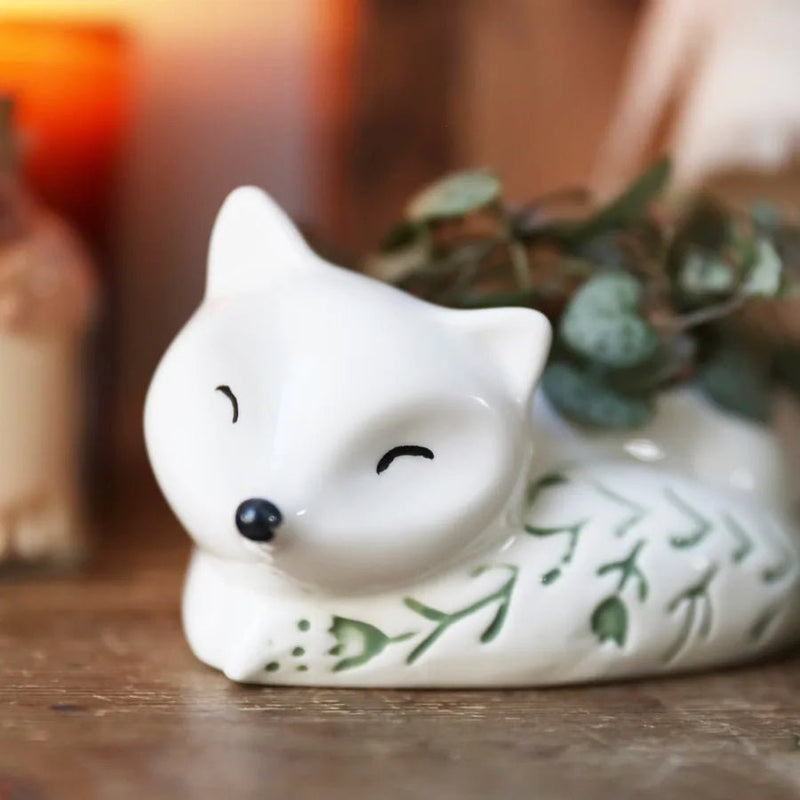 Lisa Angel Small Ceramic Sleeping Fox Planter – Something Different Gift Shop