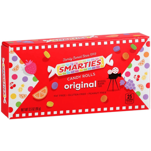 Smarties Original Candy Rolls theatre box 99g American fruity candy