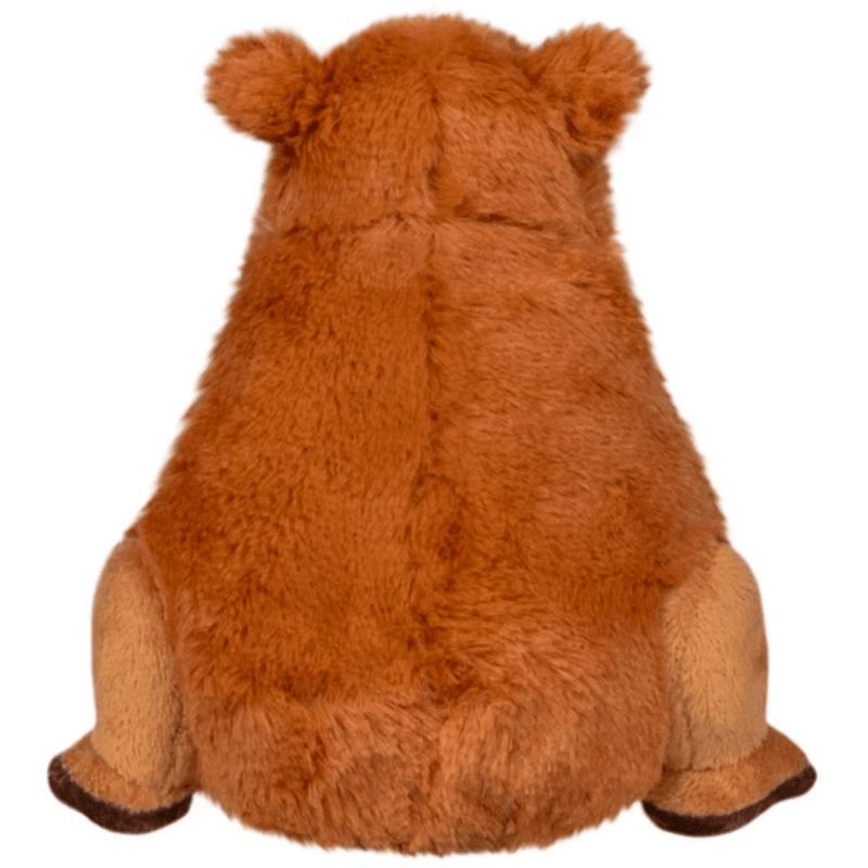Squishable Snacker Capybara plush rear view with small tail