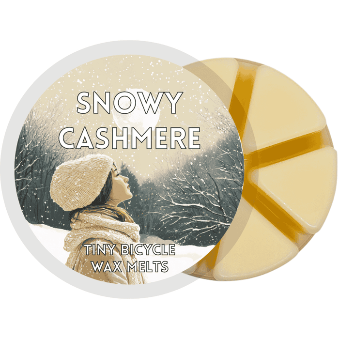 Snowy Cashmere Wax Melt – soft, cosy scent with frosty notes