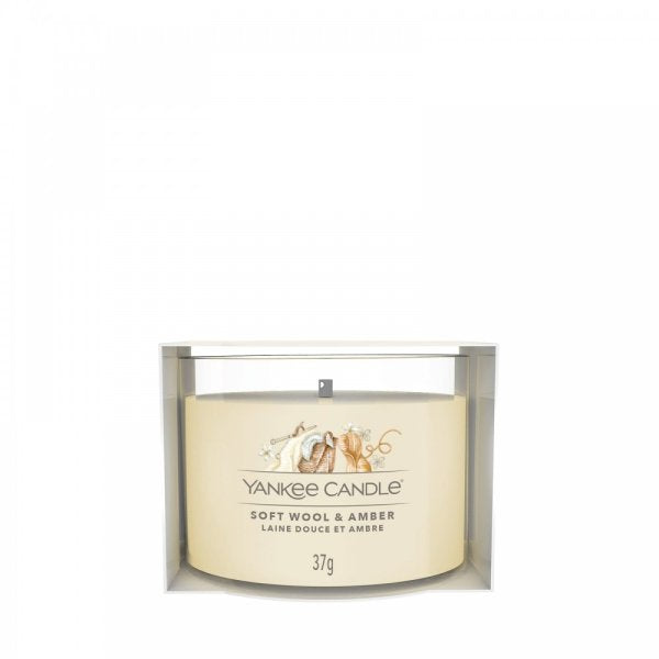 Yankee Candle Filled Votive Candle - Soft Wool & Amber