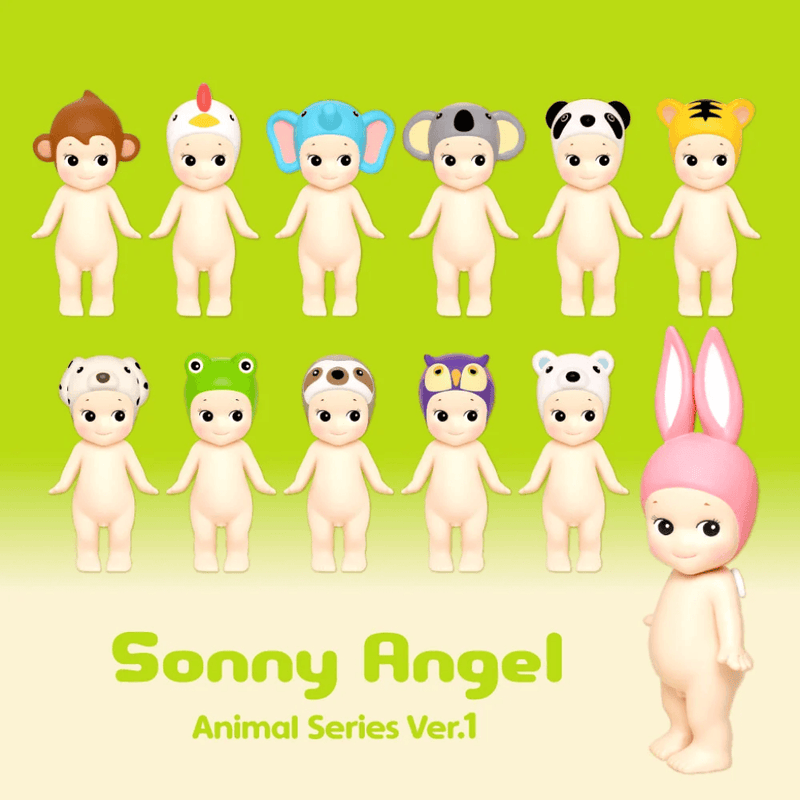 Sonny Angel Animal Series 1 lineup of 12 animal themed mini figures