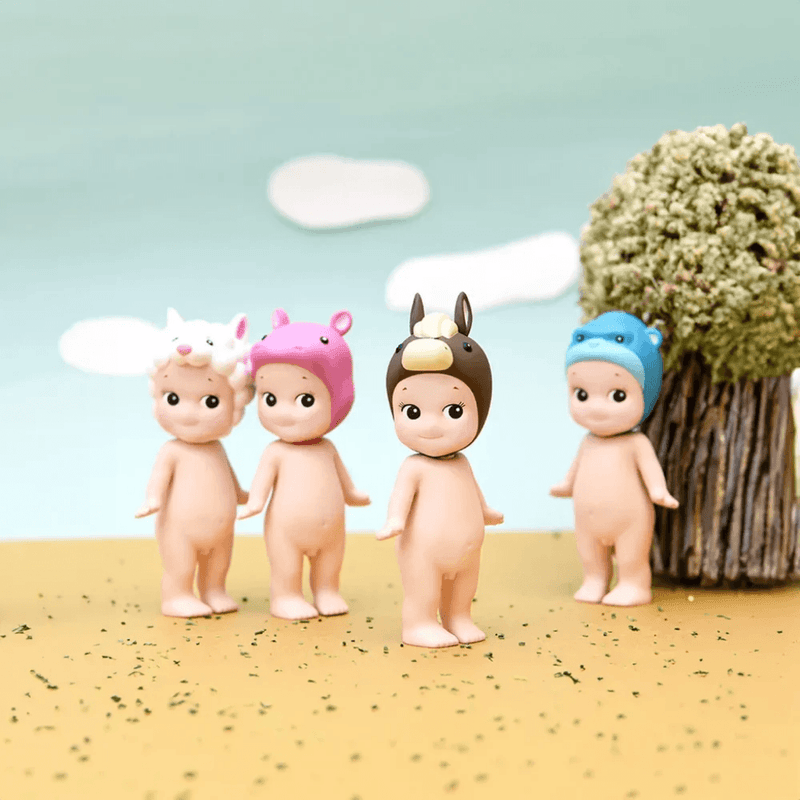 Alpaca, Hippopotamus, Horse and Gorilla Sonny Angel Animal Series 4 figures