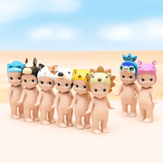 Selection of Sonny Angel Animal Series 4 collectable figures wearing animal headgear