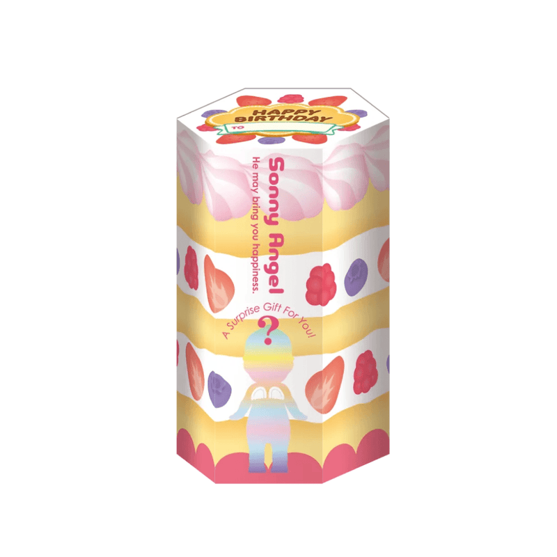 Sonny Angel Birthday Gift Cake Series Blind Box with colourful birthday cake packaging
