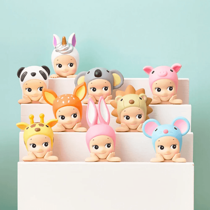 Selection of Sonny Angel Hippers Animal Series collectable figures