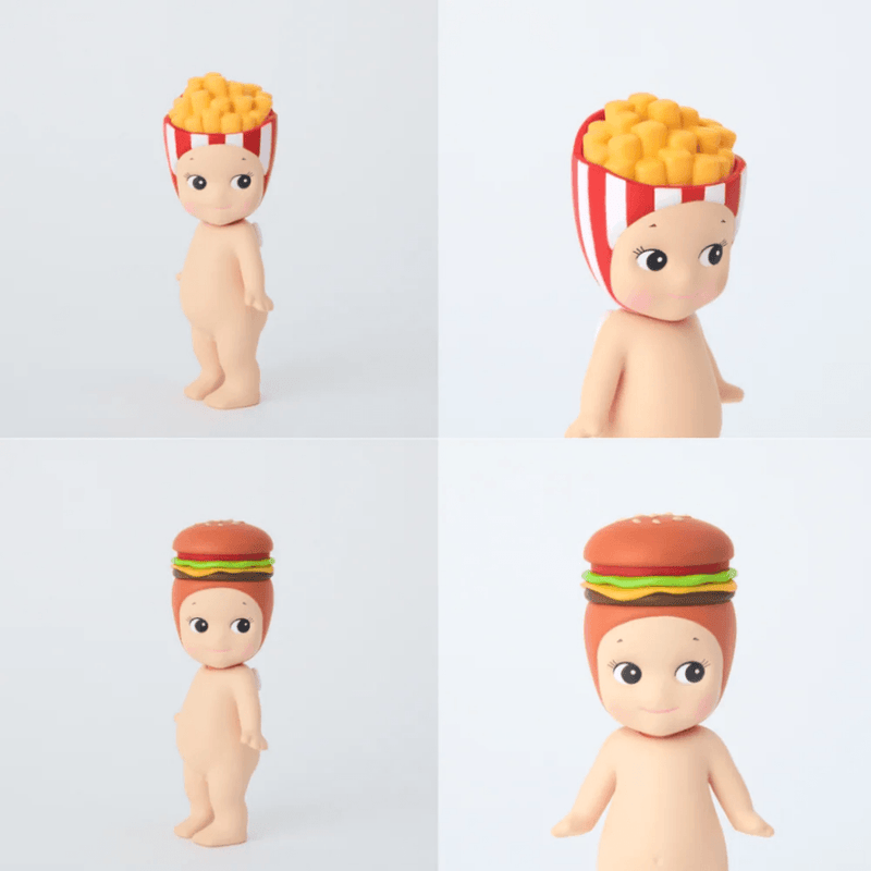 Sonny Angel Snack Series French Fries and Hamburger mini figures