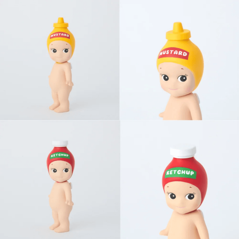 Sonny Angel Snack Series Mustard and Ketchup mini figures