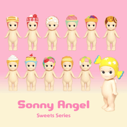 Sonny Angel Sweets Series collection showing the 12 dessert-inspired mini figure designs
